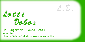 lotti dobos business card
